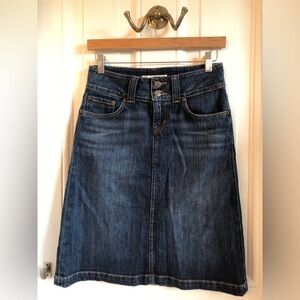 Red Engine denim skirt waist 26 (size 4)